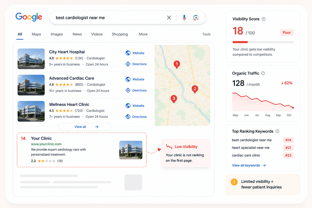 Low Google Visibility