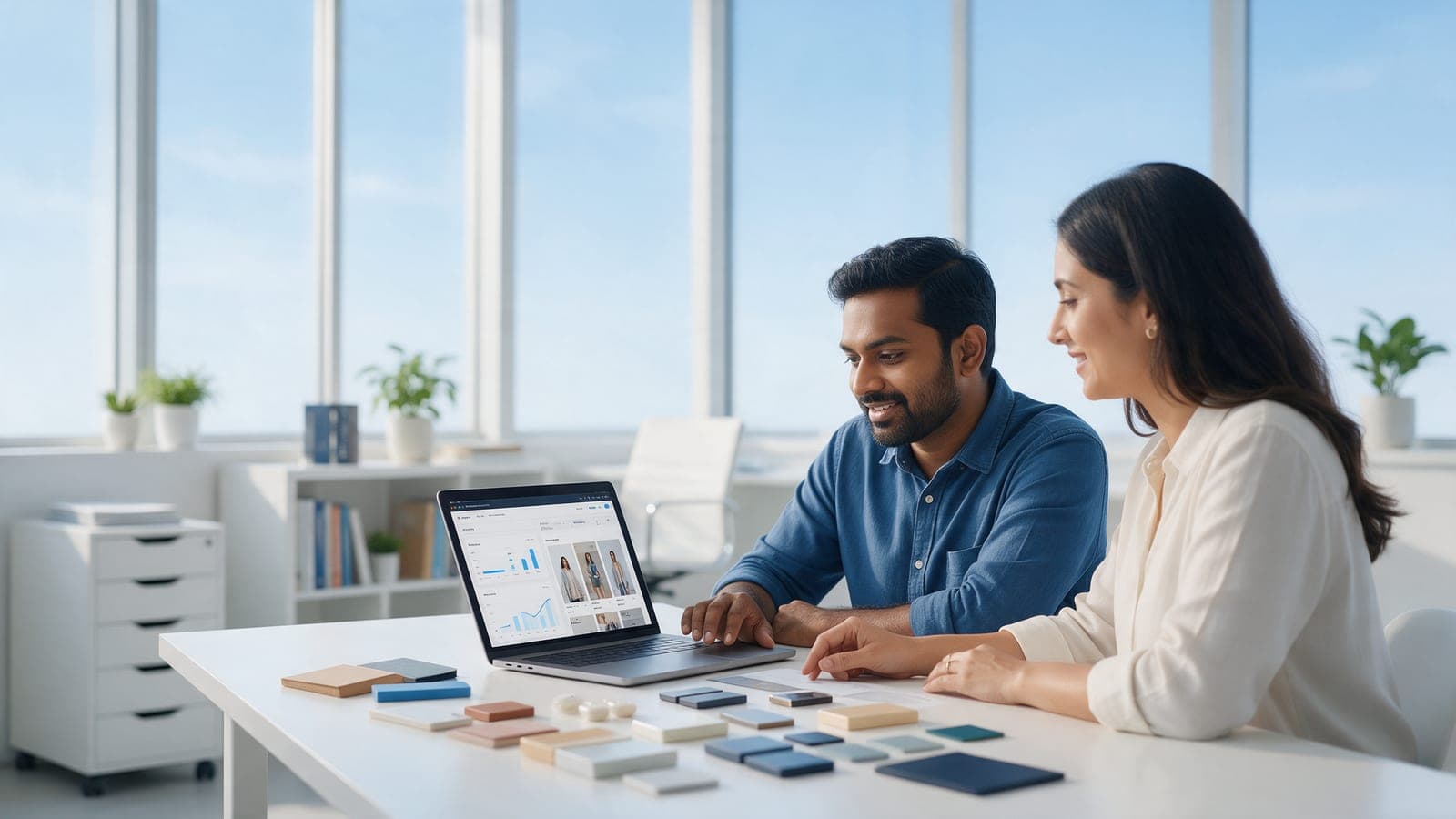 A developer collaborating with a client team