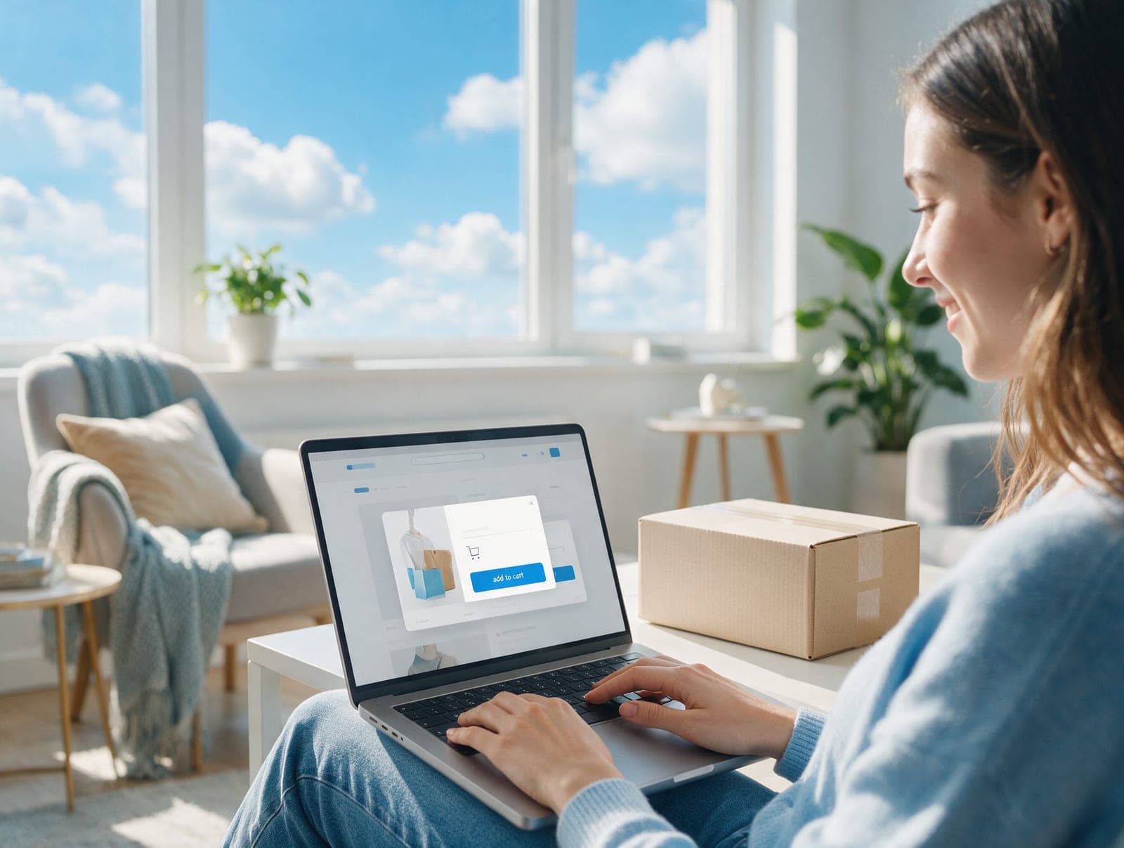 A business application in use