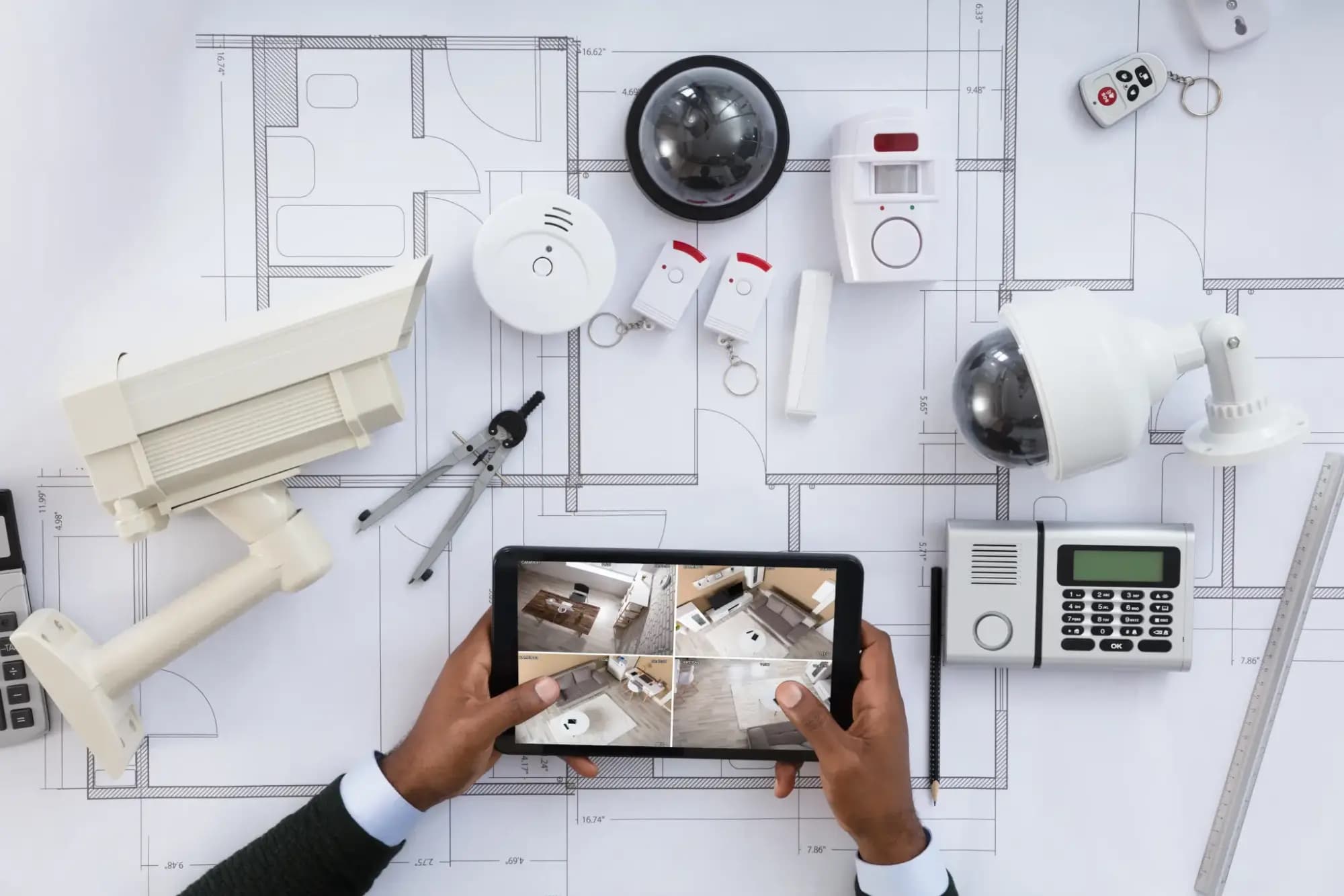Advanced CCTV surveillance background